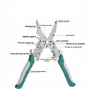 Alicate de Descascamento de Fio Dobrável 18 em 1 Profissional